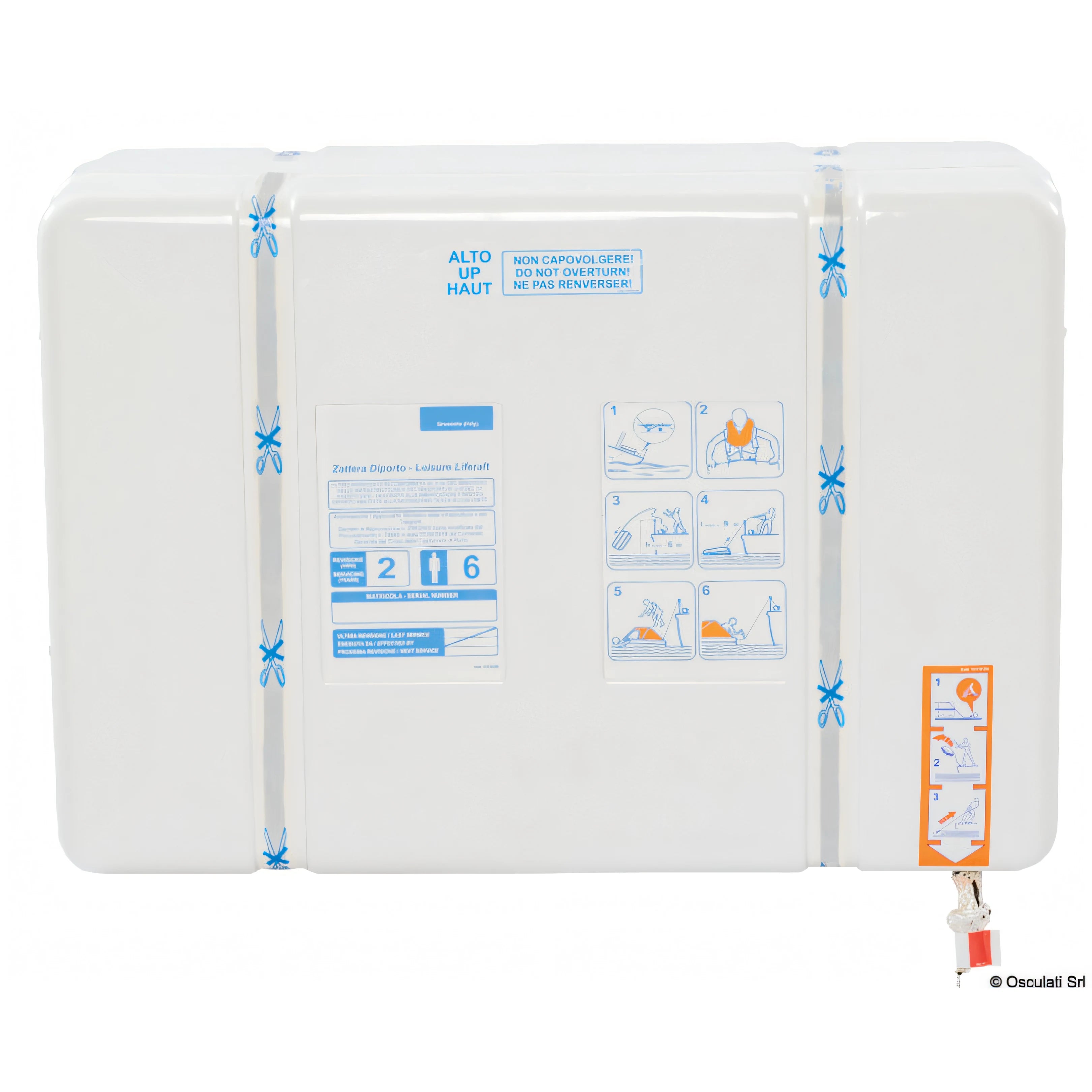 Zattera di salvataggio Osculati Oceanlife III contenitore rigido ABS