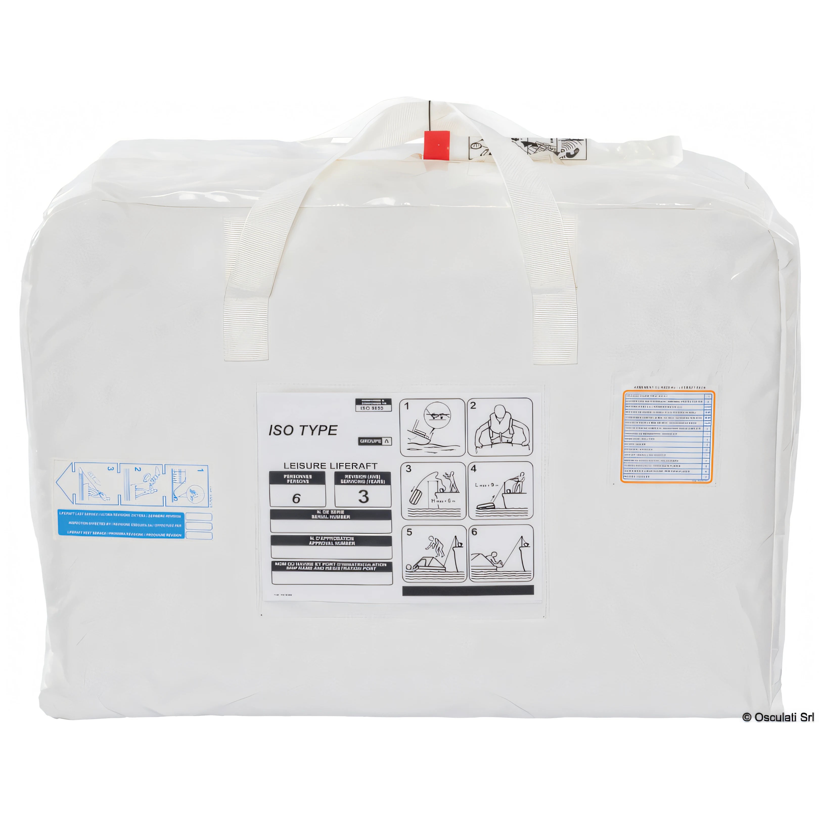 Zattera di salvataggio Osculati Oceanlife III grab bag sacca dotazioni