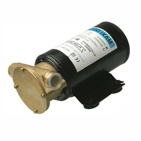 Pompa autoadescante Ocean Deck 12V corpo bronzo dorato e motore nero cilindrico 45 lt/min | Onautica