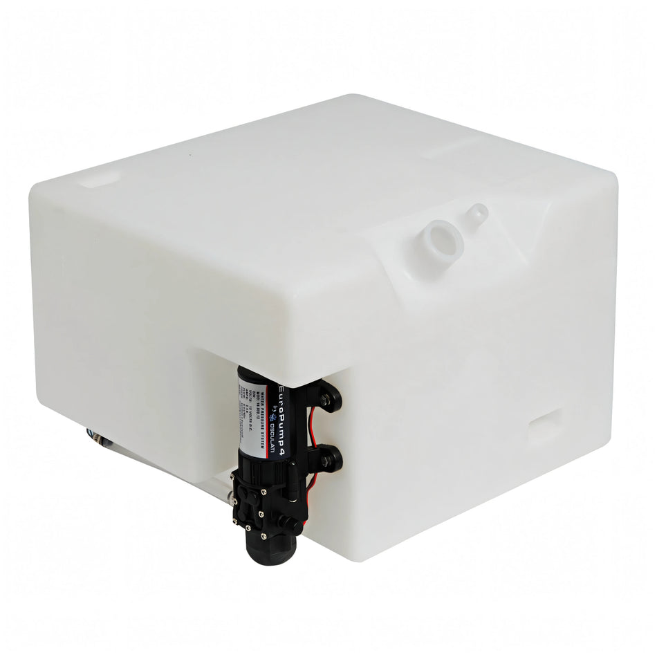Serbatoio acqua Osculati con autoclave 12V in polietilene bianco