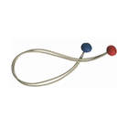Elastico fissavela 30 cm bianco con palline rossa e blu, forma ad anello | Onautica