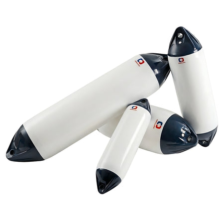 Parabordi serie Heavy Duty in PVC morbido corpo bianco testa blu disponibili in 9 misure da OF1 a OF8