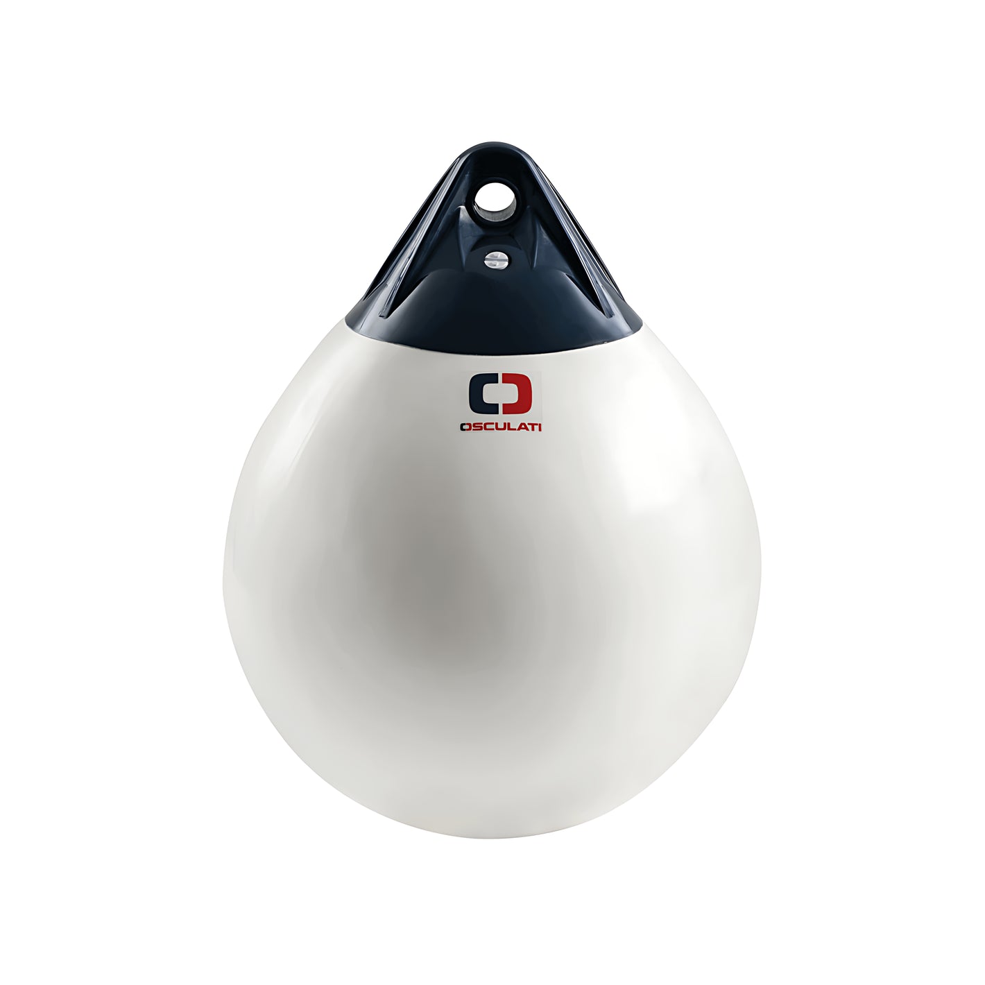 Parabordo sferico Heavy Duty in PVC morbido corpo bianco testa blu disponibile in 4 misure OA1 OA2 OA3 OA4