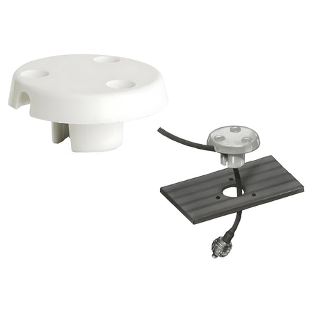 Passacavo stagno Glomex RA140 in nylon bianco per il passaggio di uno o due cavi coassiali VHF su imbarcazioni. Foro di montaggio 25 mm.
