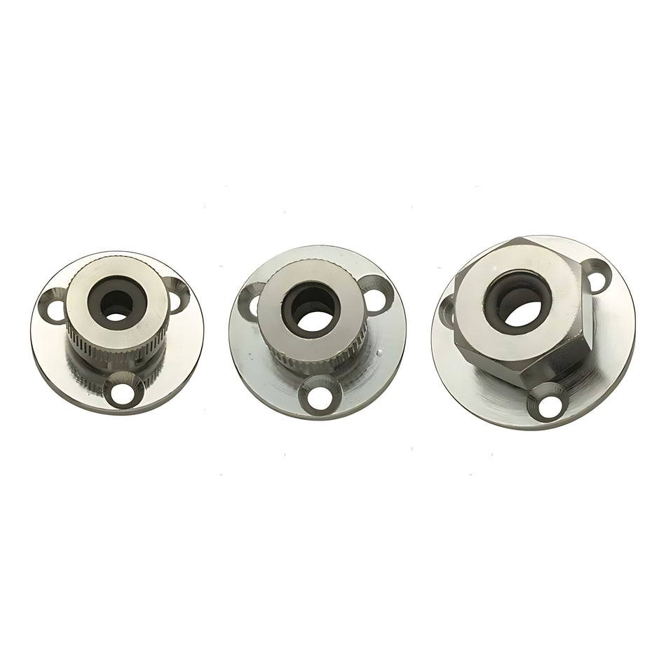 Passacavo nautico stagno in ottone cromato con guarnizione interna in gomma per cavi elettrici da 6, 8 e 10 mm.