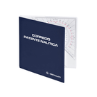 Kit carteggio patente nautica Osculati: custodia blu con squadra trasparente graduata | Onautica