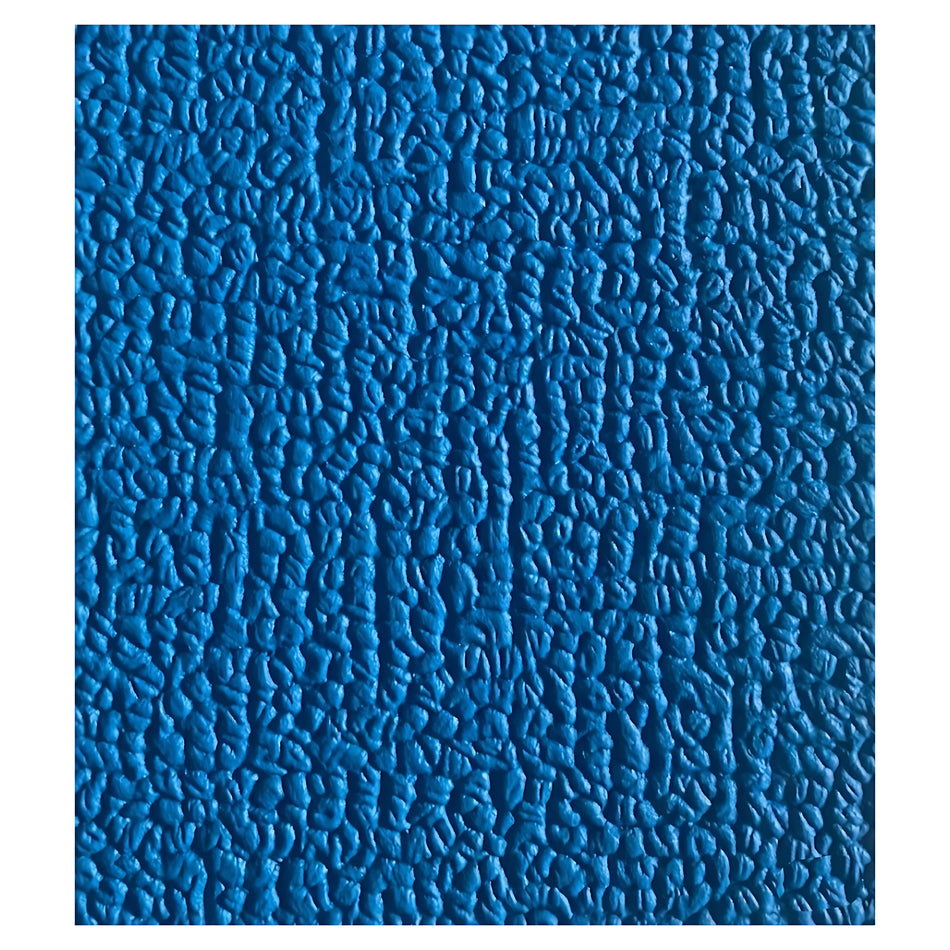 Rivestimento per pavimenti nautici in PVC modello Lario colore 290 Azzurro, disegno effetto bouclé con supporto telato.