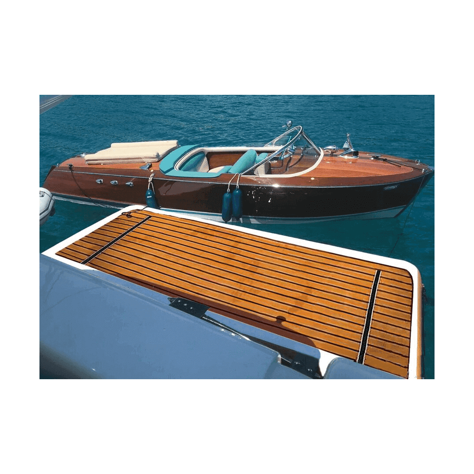 Piattaforma galleggiante gonfiabile Tiki in PVC dropstitch con superficie antiscivolo per barca e tempo libero.