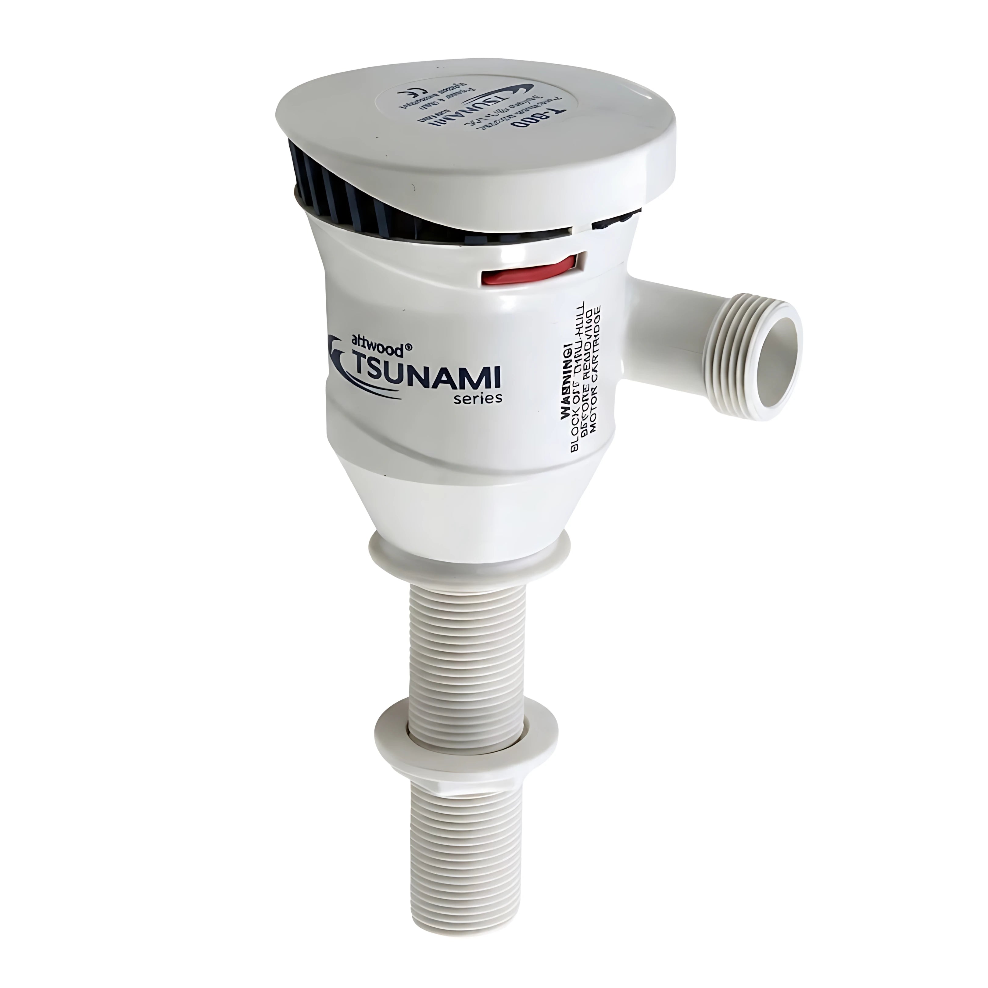 Pompa elettrica Attwood 12V 38 litri minuto per aerazione vasche pescato ed esche vive.