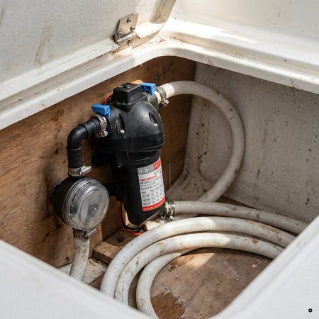 pompe autoclave colflo triplex 12v — in uso a bordo