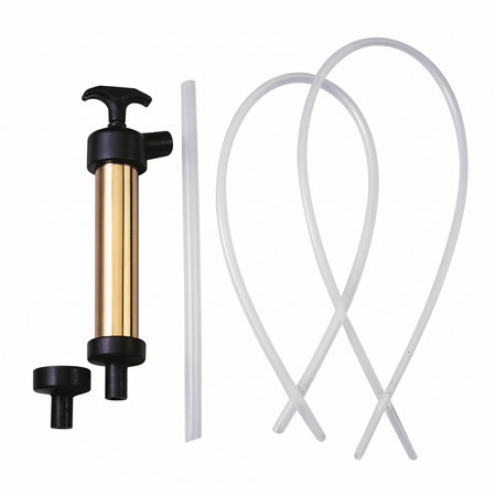 Pompa estrazione olio a siringa in ottone (BG) per motori marini, completa di tubi flessibili da 6, 8 e 12 mm.