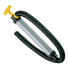 Pompa di sentina manuale nautica ad azione aspirante e premente. Lunghezza corpo 390 mm, diametro 50 mm. Completa di prolunga e tubo spiralato di scarico.