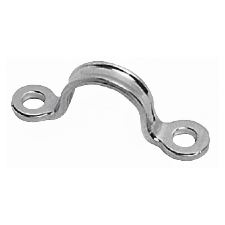 Ponticello in acciaio inox stampato con nervatura di rinforzo centrale.