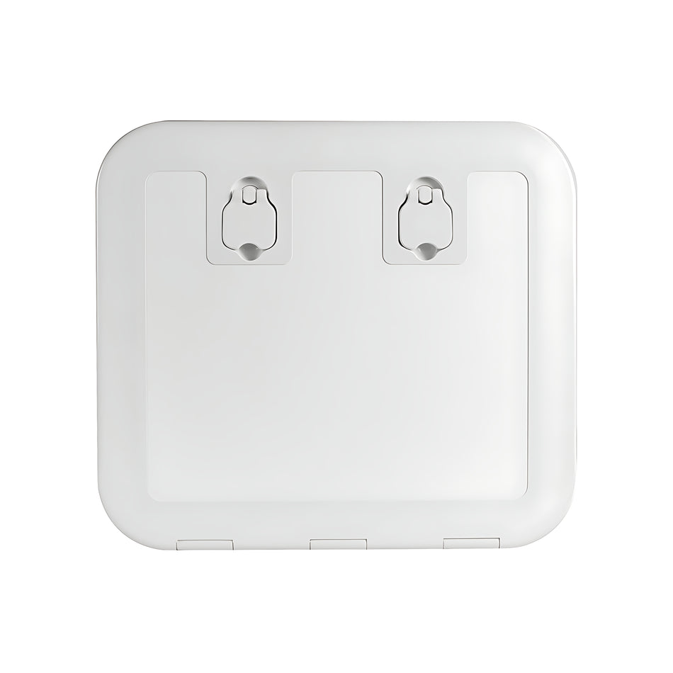 Portello d'ispezione FLUSH CE bianco pedonabile con apertura 180° certificato direttiva 2013/53/UE disponibile in 5 misure
