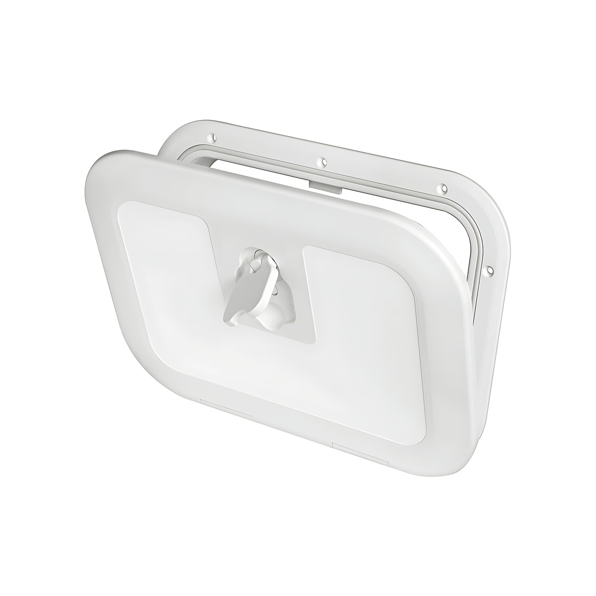 Portello d'ispezione FLUSH CE bianco pedonabile con apertura 180° certificato direttiva 2013/53/UE disponibile in 5 misure