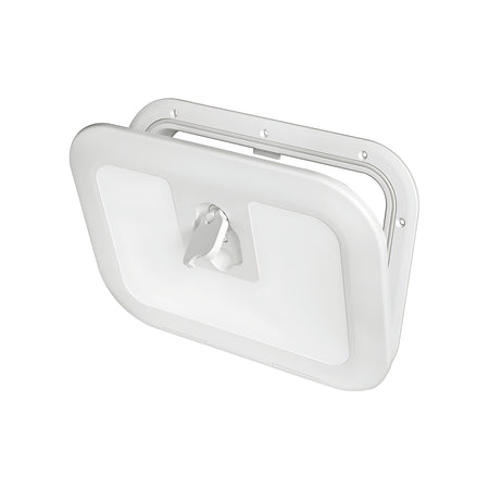 Portello d'ispezione FLUSH CE bianco pedonabile con apertura 180° certificato direttiva 2013/53/UE disponibile in 5 misure