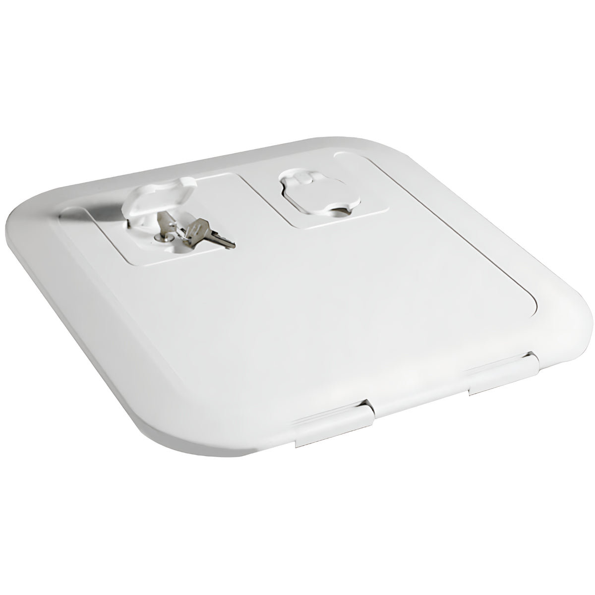 Portello d'ispezione FLUSH CE bianco pedonabile con apertura 180° certificato direttiva 2013/53/UE disponibile in 5 misure