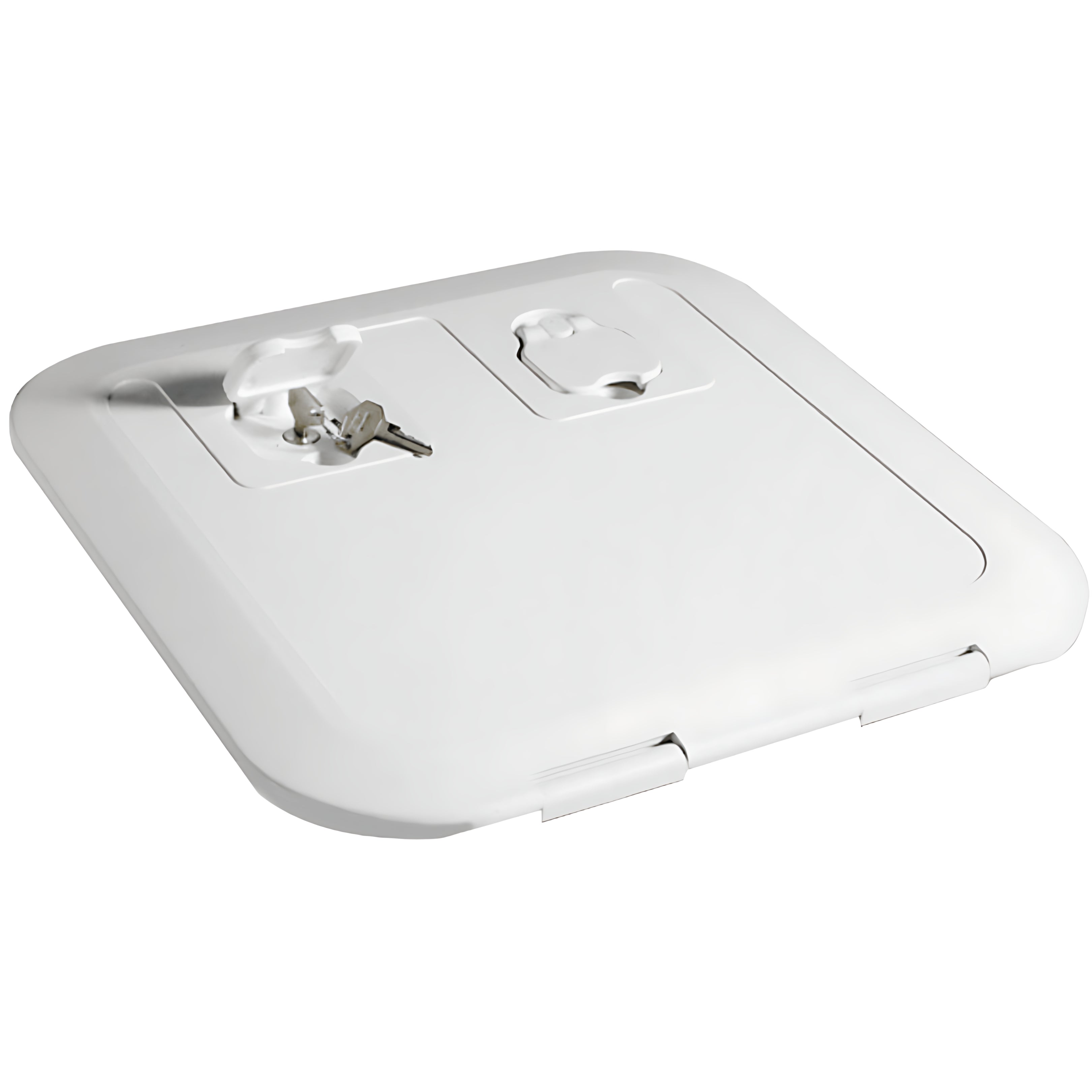 Portello d'ispezione FLUSH CE bianco pedonabile con apertura 180° certificato direttiva 2013/53/UE disponibile in 5 misure