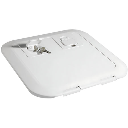 Portello d'ispezione FLUSH CE bianco pedonabile con apertura 180° certificato direttiva 2013/53/UE disponibile in 5 misure