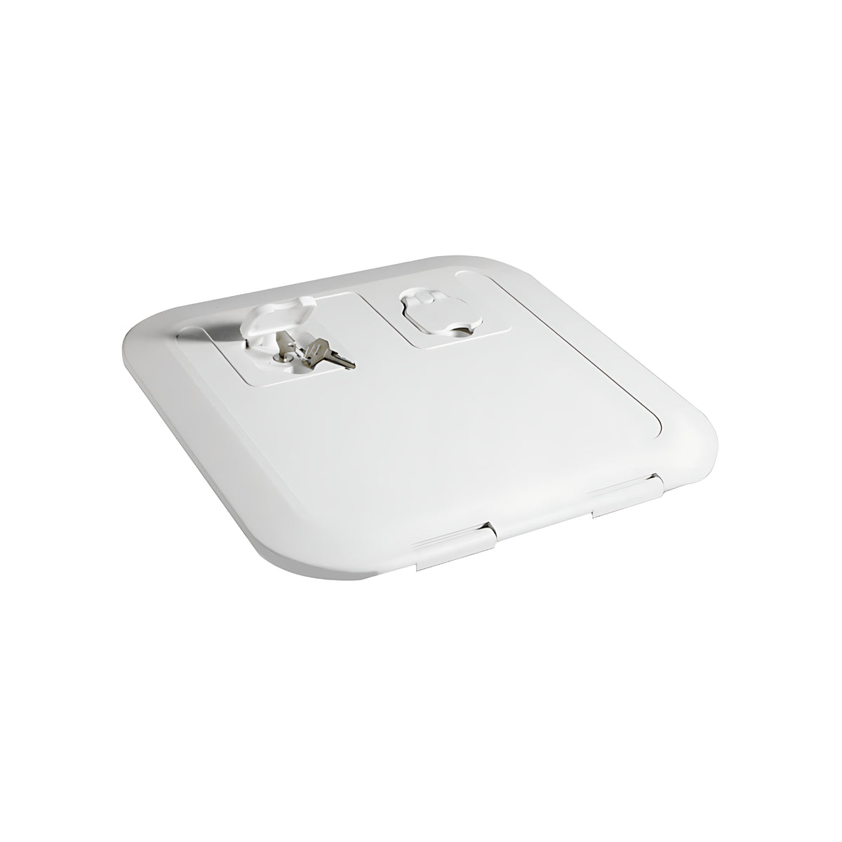 Portello d'ispezione FLUSH CE bianco pedonabile con apertura 180° certificato direttiva 2013/53/UE disponibile in 5 misure