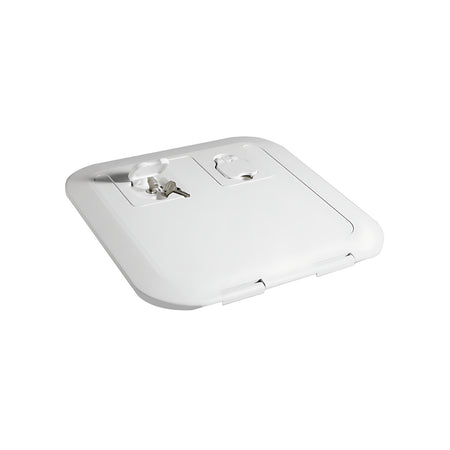 Portello d'ispezione FLUSH CE bianco pedonabile con apertura 180° certificato direttiva 2013/53/UE disponibile in 5 misure