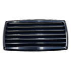Presa aria a griglia in ABS nera rettangolare 201x101 mm con alette orizzontali | Onautica