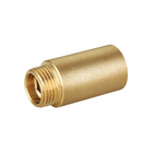 Prolunga ottone maschio-femmina 1/2" cilindrica color oro con filettatura esterna visibile | Onautica