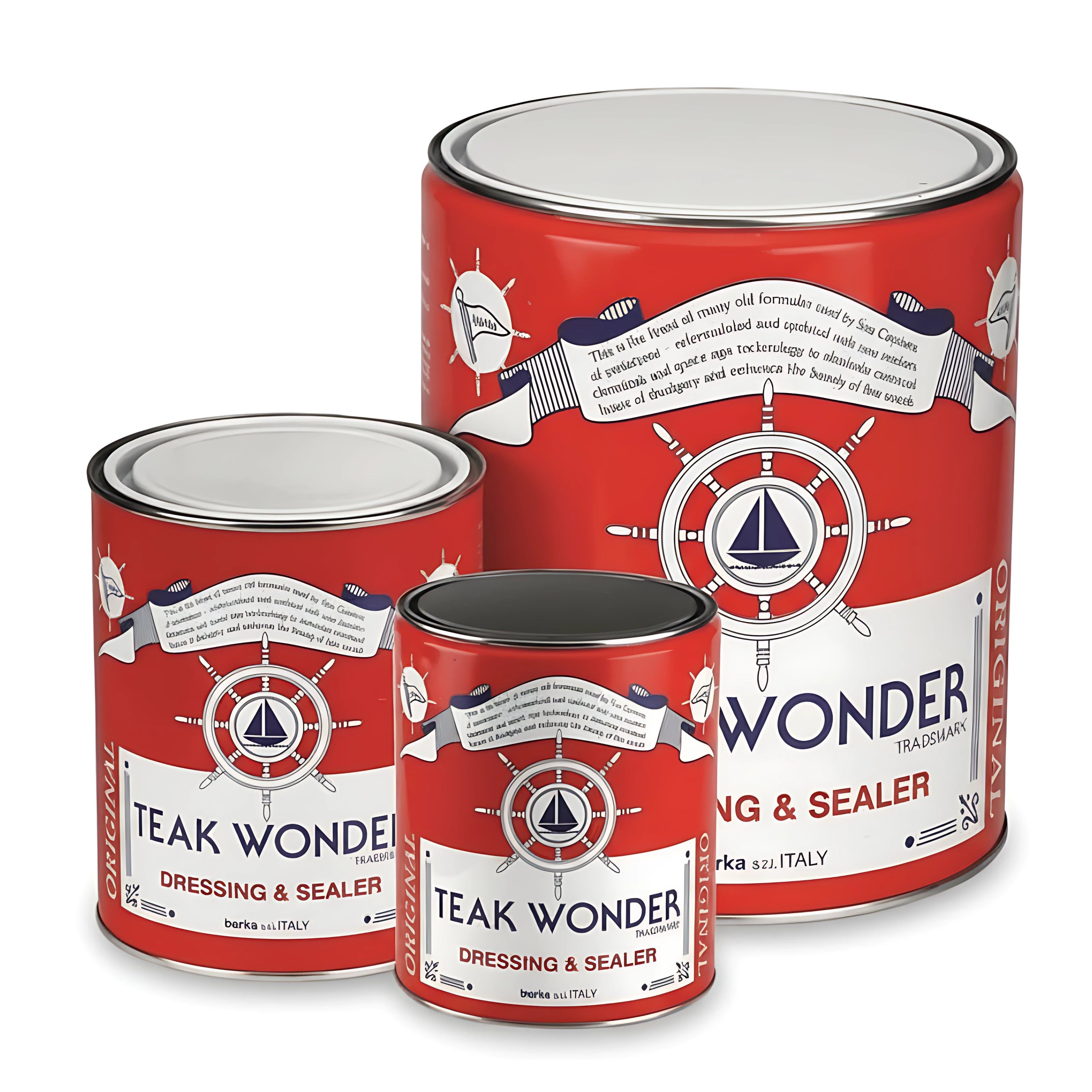 Protettivo Teak Wonder Dressing & Sealer non oleoso per coperta barca effetto dorato.