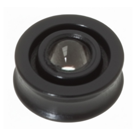 Pulegge di ricambio in Delrin bianco e nero per bozzelli nautici.