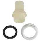 Raccordo portagomma diritto diametro 38mm con filetto 1 pollice e mezzo per serbatoi.