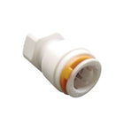 Raccordo dritto con innesto rapido femmina per tubo idrico da 12 mm e attacco filettato femmina da 3/8 di pollice in plastica atossica nautica.