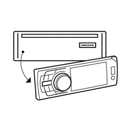 Autoradio marina Boss MR632UAB con frontalino estraibile, ingressi USB/SD e Bluetooth integrato.