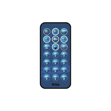 Autoradio marina Boss MR632UAB con frontalino estraibile, ingressi USB/SD e Bluetooth integrato.