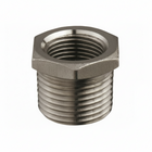 Riduzione maschio-femmina 1"1/4x1" in acciaio inox lucidato, forma esagonale con filettatura esterna | Onautica