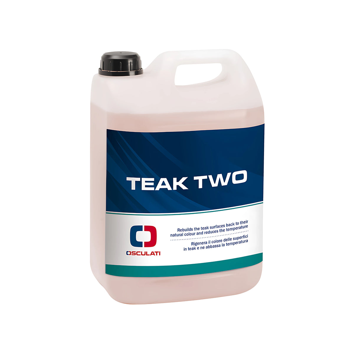 Rigeneratore colore Teak Two Osculati per ravvivare il legno naturale senza coloranti.