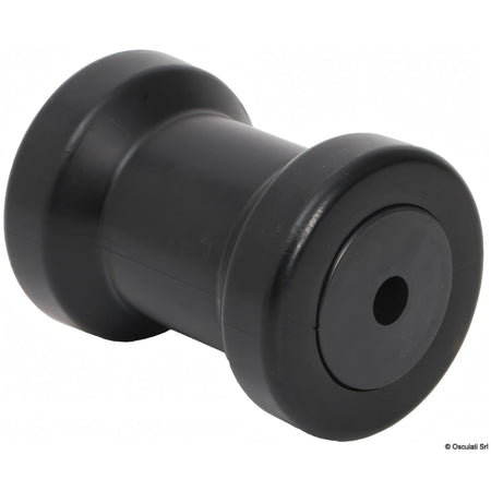 Rullo centrale reggichiglia PVC Osculati nero foro 15 mm per carrello