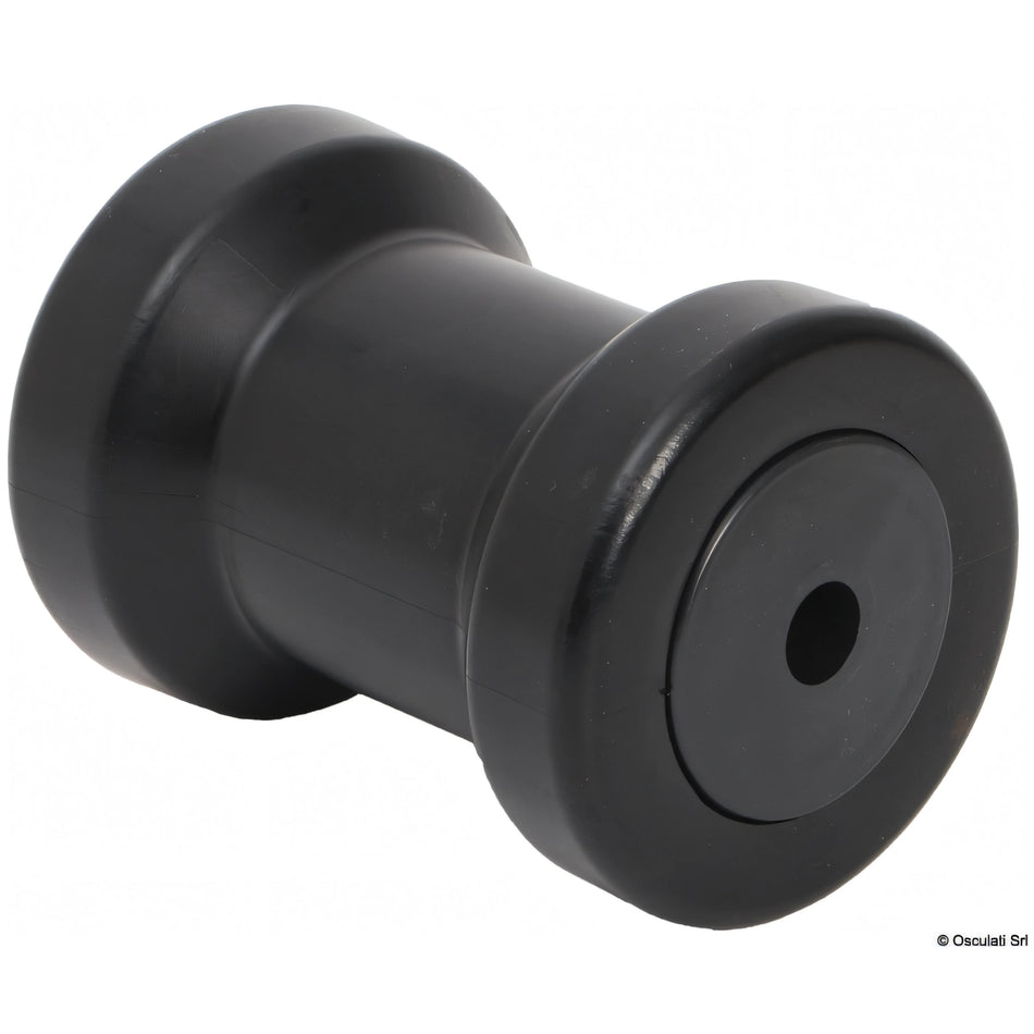 Rullo centrale reggichiglia PVC Osculati nero foro 15 mm per carrello