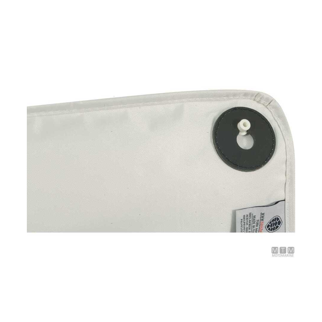 Sacca portaoggetti grande Navishell in tessuto acrilico con tasca frontale a rete e ventose.