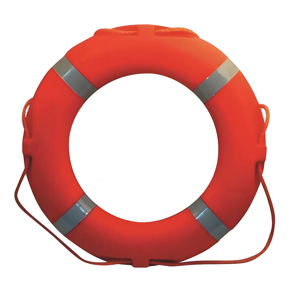 Salvagente anulare nautico Ponza MED 750 omologato Solas, diametro esterno 75 cm, per marina mercantile e diporto.