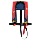 Salvagente autogonfiabile Junior 150N omologato EN ISO 12402-3 con attivazione automatica e nastro cosciale per bambini oltre 25 kg colore rosso blu