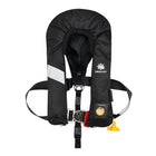 Salvagente autogonfiabile Premium 300N omologato EN ISO 12402-2 con sistema idrostatico HAMMAR e imbracatura ISO 12401 colore nero