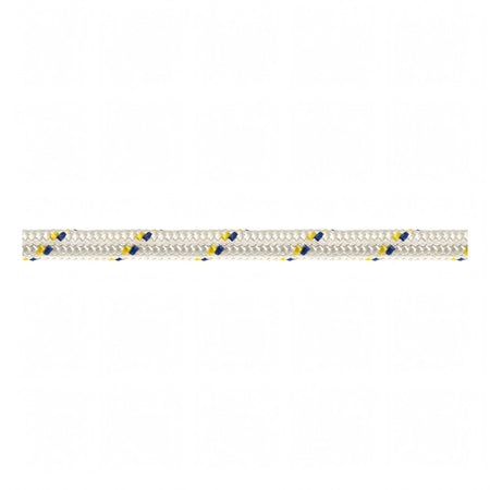 Scotta doppia treccia Sebino Ø 10 mm bianca con segnalino giallo e blu