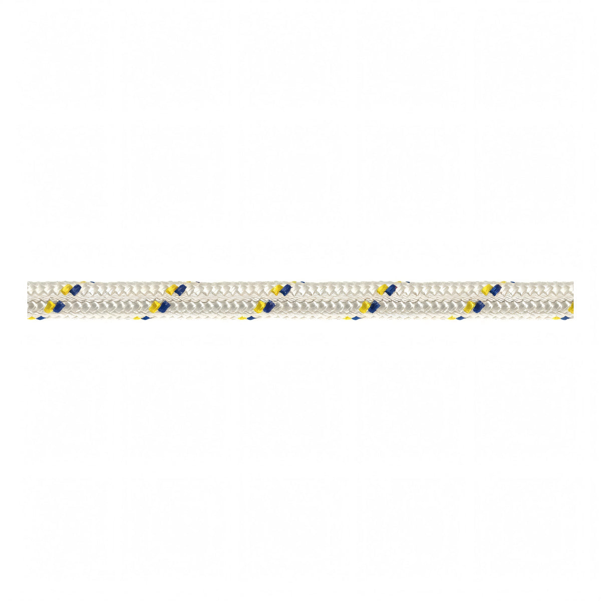 Scotta doppia treccia Sebino Ø 12 mm bianca con segnalino giallo e blu