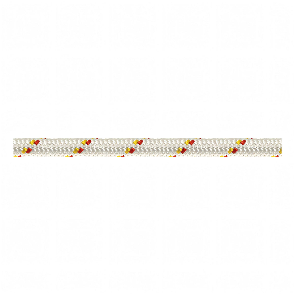 Scotta doppia treccia Sebino Ø 12 mm bianca con segnalino giallo e rosso