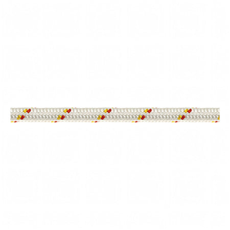 Scotta doppia treccia Sebino Ø 12 mm bianca con segnalino giallo e rosso