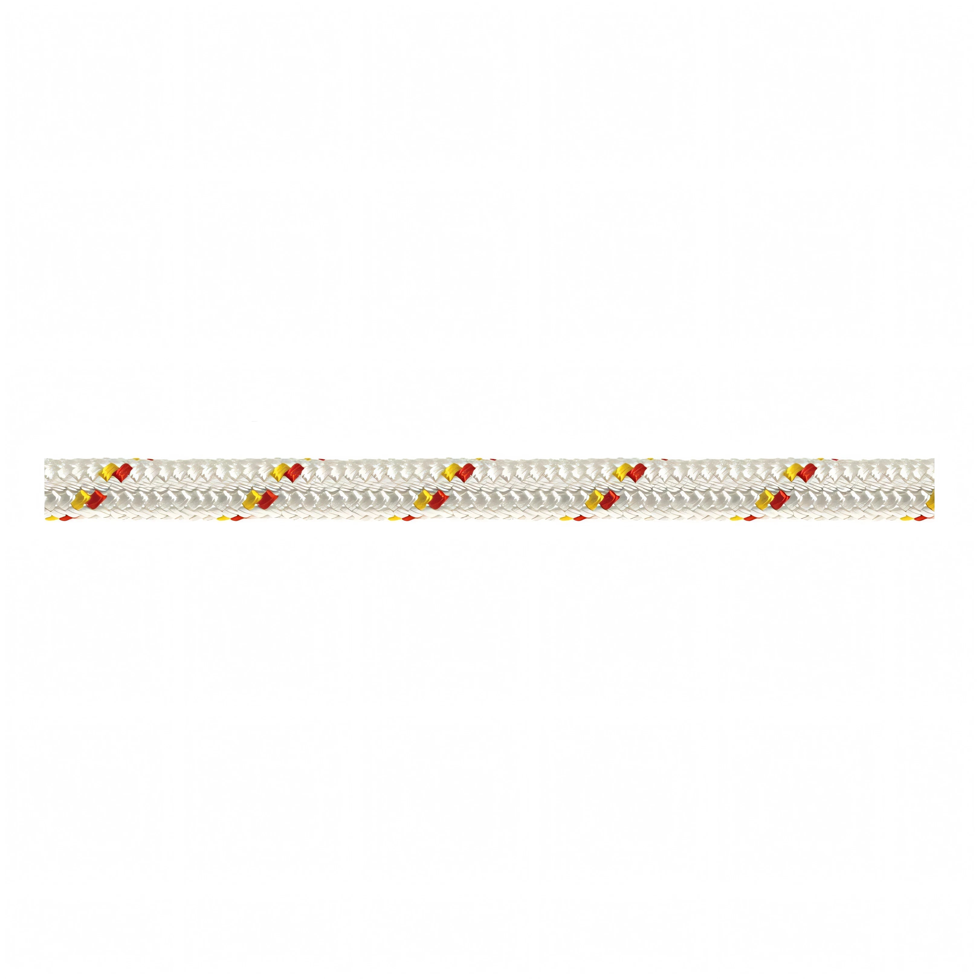 Scotta doppia treccia Sebino Ø 10 mm bianca con segnalino giallo e rosso