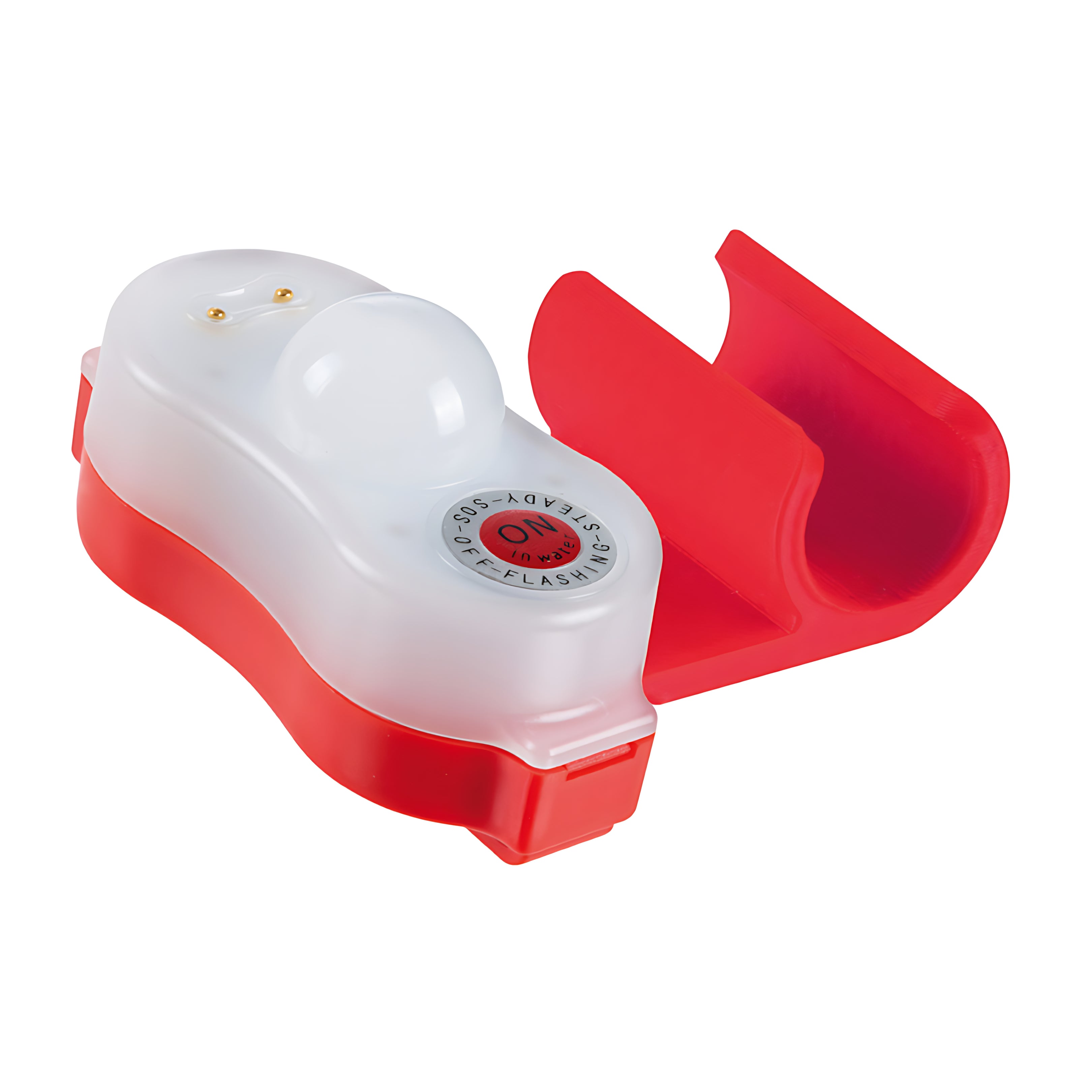 Segnalatore elettronico automatico a LED per giubbotti di salvataggio. Omologato MED, attivazione in acqua, funzioni lampeggio, fissa e SOS.