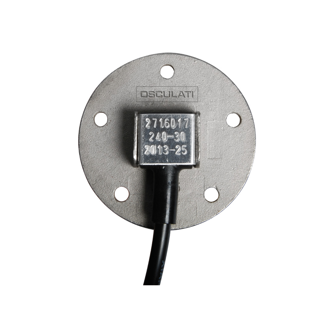 Galleggiante verticale in acciaio inox 316 con flangia S5 5 fori, impedenza 0-190 ohm per serbatoi nautici.