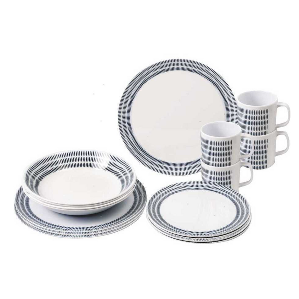 SERVIZIO DA TAVOLA BLUEBAY IN MELAMINA 16 PEZZI