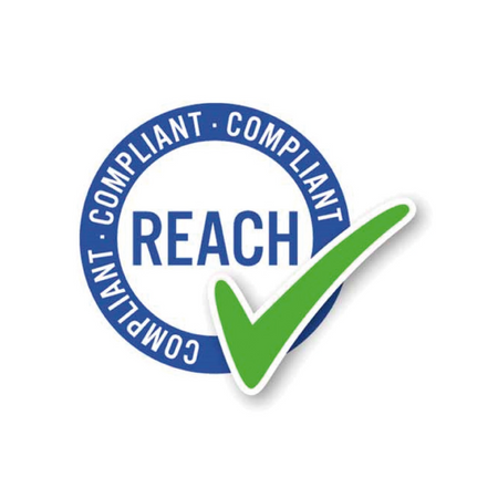 Certificazione REACH Compliant con spunta verde su logo circolare blu | Onautica